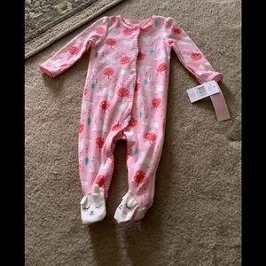 WEEPLAY onesie pink llamas cute feet. Size 3-6 mo. Brand new with tags. …